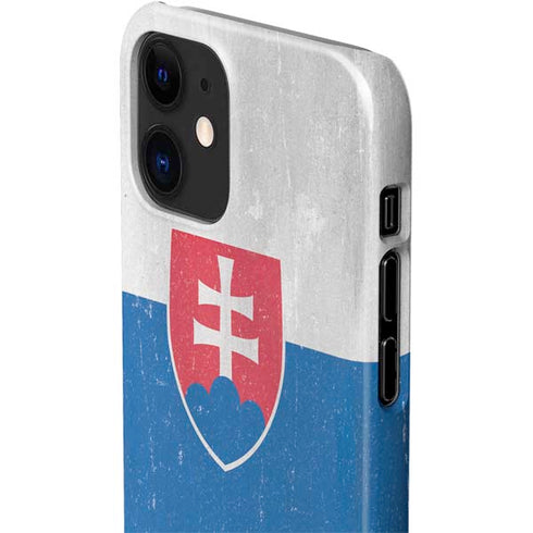 Slovakia Flag Distressed iPhone 12 Mini Lite Case